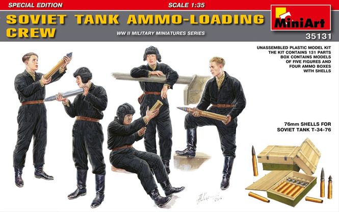 Huvudbild SOVIET TANK AMMO-LOADING mandskab 1/35