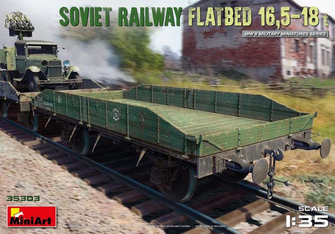 Huvudbild SOVIET RAILWAY FLATBED 16,5-18t 1/35