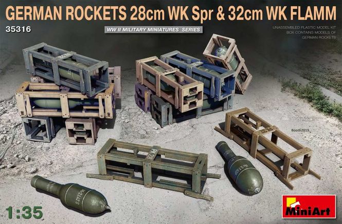 Huvudbild GERMAN ROCKETS 28cm WK Spr & 32cm WK FLAMM 1/35 