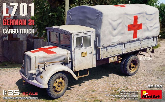 Huvudbild L701 GERMAN 3T CARGO TRUCK 1/35