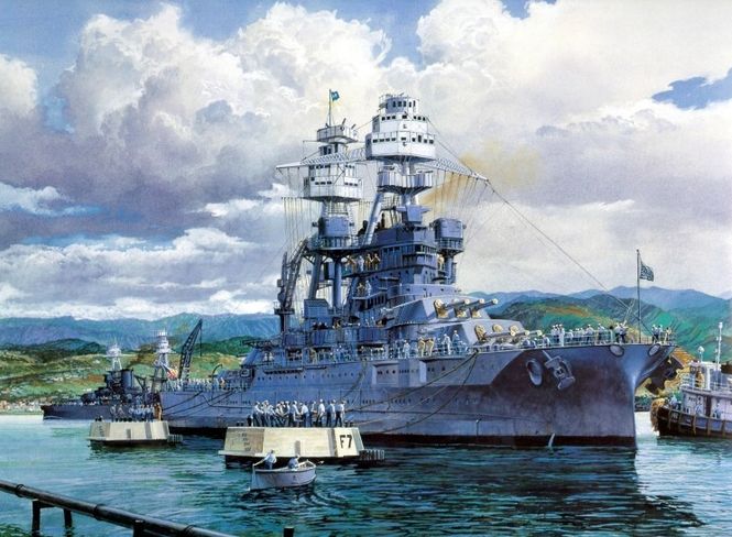 Huvudbild USS ARIZONA BB-39 SKALA 1:200