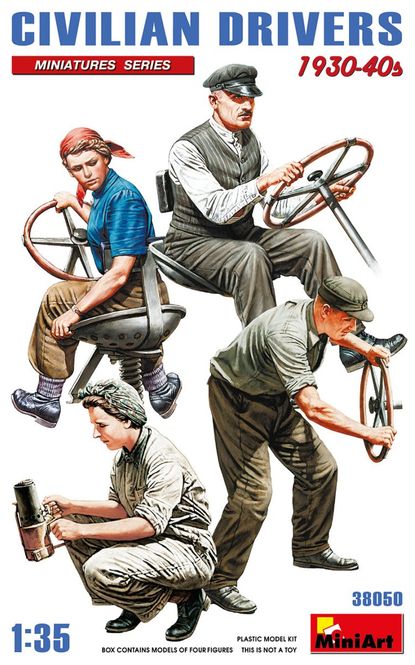 Huvudbild CIVILIAN DRIVERS 1930-40s SKALA 1/35