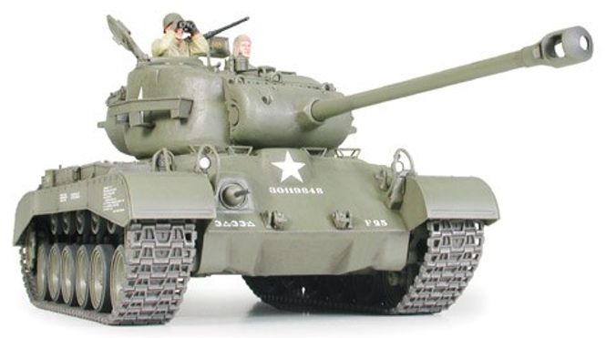 Huvudbild US TANK M26 PERSING T26E3 MED 2 FIGURER. SKALA ...