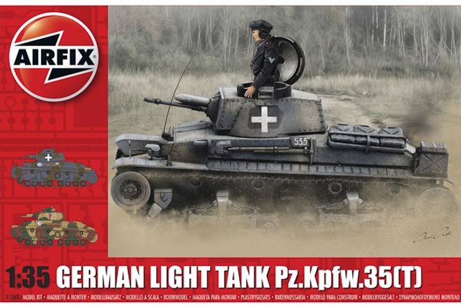 Huvudbild GERMAN LIGHT TANK Pz.Kpfw.35(T). 140X59 mm. NIVÅ ...