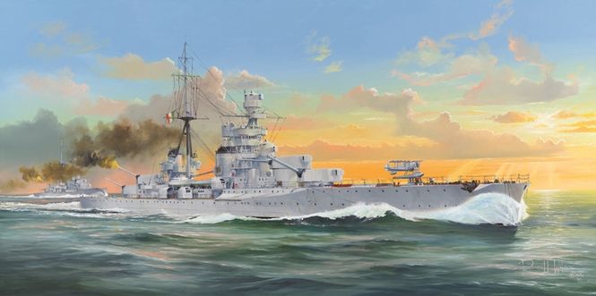 Huvudbild ITALIAN HEAVY CRUISER ZARA SKALA 1:350 