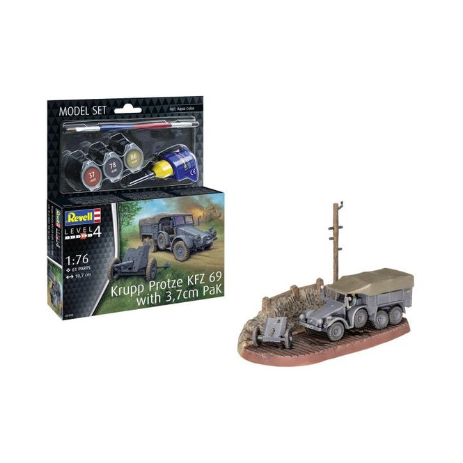 Huvudbild REVELL Model Set Krupp Protze KFZ 69 with 3,7cm ...
