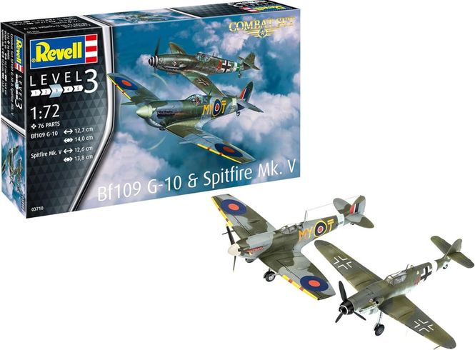 Huvudbild REVELL Model Set Spitfire Mk.Ia & Hurricane Mk.I ...