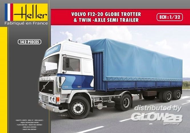 Huvudbild VOLVO F12-20 TWIN AXLE SEMI TRAILER. SKALA 1/32