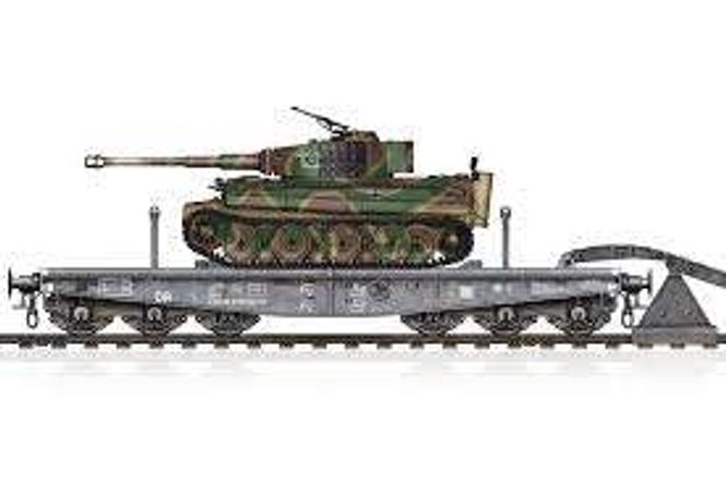 Huvudbild SCHWERE PLATTFORMWAGEN TYPE S SYMS 80. SKALA 1/72