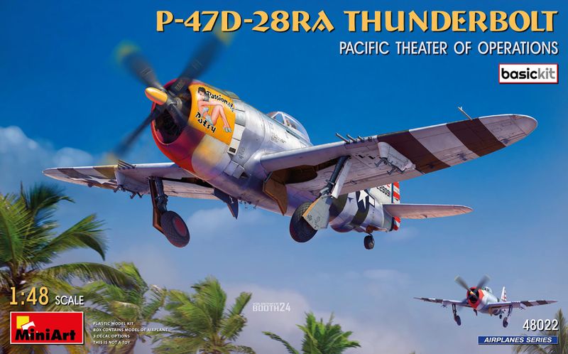1/48 P-47D-28RA THUNDERBOLT. PACIFIC THEATER OF OPERATIONS. BASIC KIT