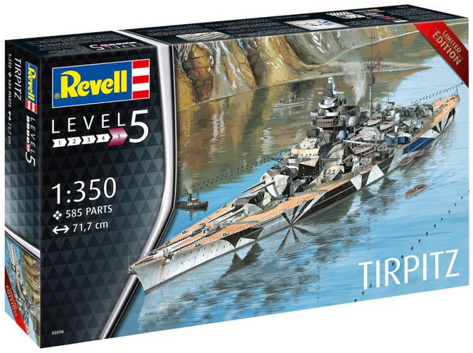 Huvudbild REVELL German Battleship WWII Tirpitz 1:350