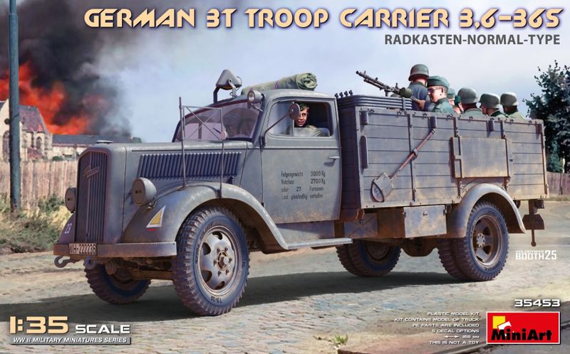 1/35 GERMAN 3T TROOP CARRIER 3,6-36S RADKASTEN-NORMAL-TYPE