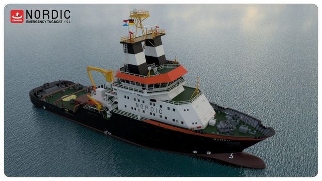 Huvudbild NORDIC EMERGENCY TUG BOAT INKL. LEDBELYSNING 108 ...