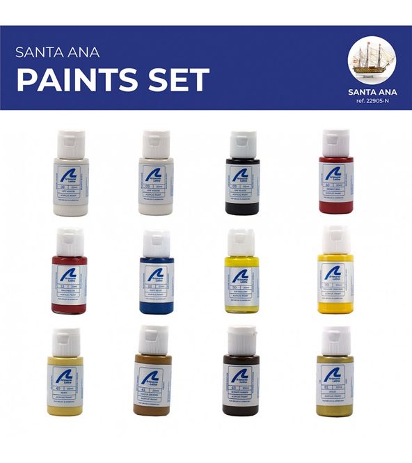 Huvudbild Paints Set for Ship Model: Vessel in Line Santa ...
