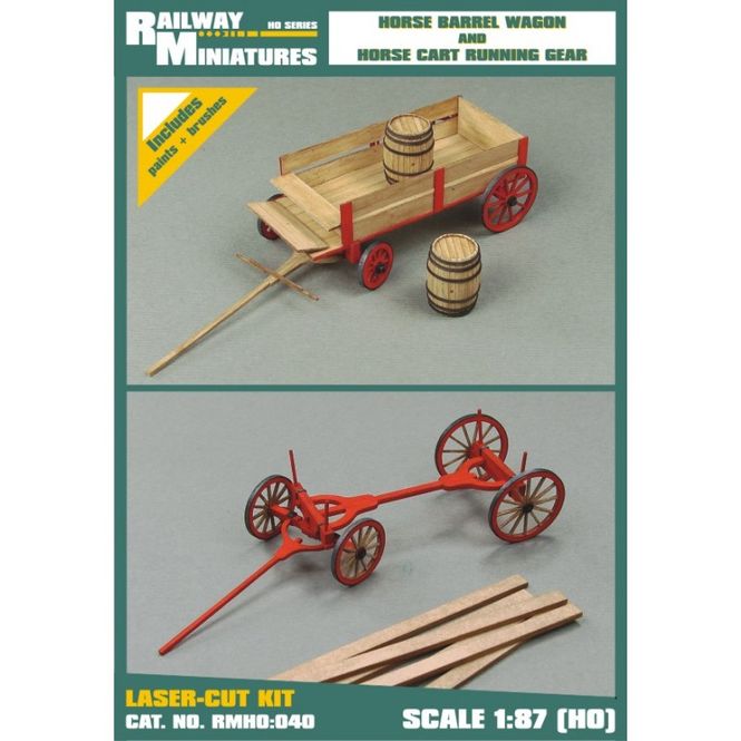 Huvudbild Horse Barrel Wagon and Horse Cart Running Gear. ...
