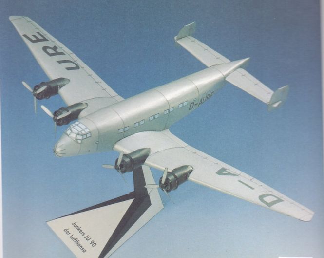 Huvudbild JUNKERS Ju 90. SKALA 1/100